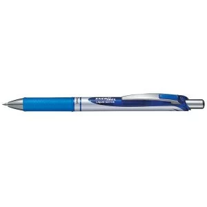 Image of Pentel EnerGel XM Retractable Gel Pen 0.7mm Tip Width 0.35mm Line Width Blue Pack of 12