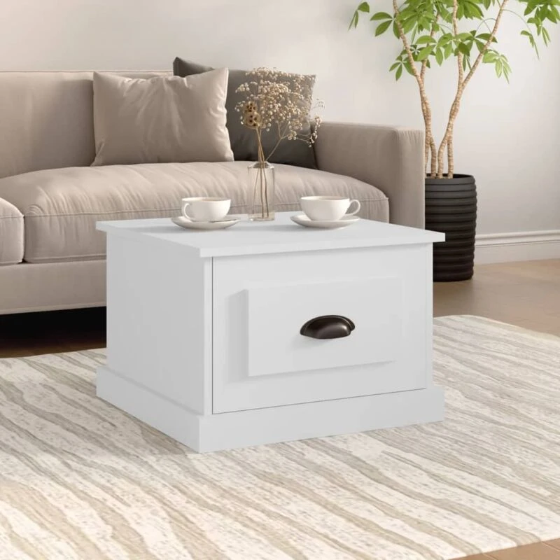 Image of VIDAXL Coffee Table White 50x50x35cm Engineered Wood Vidaxl 8720845791384
