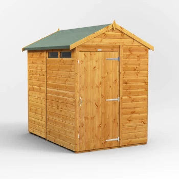 Image of Power Sheds - 7x5 Power Apex Security Shed - Brown