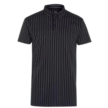 Image of Fabric Polo Shirt - Navy