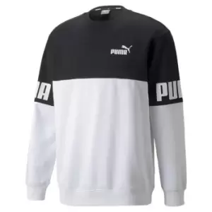 Image of Puma Power Crew Sweater Mens - Black