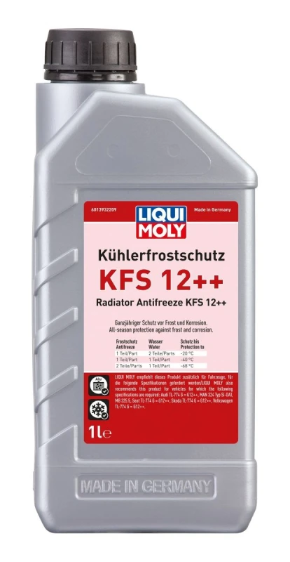 Image of LIQUI MOLY 21134 Antifreeze Radiator Antifreeze KFS 12++ VW TL-774 G, Capacity: 1l Antifreeze (1602)