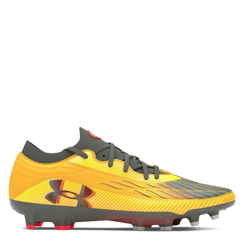 Image of Under Armour Magnetico Select 4 Firm Ground Football Boots - Yellow Yellow 7