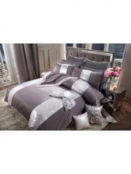 Image of By Caprice Silver Bow Duvet Cover