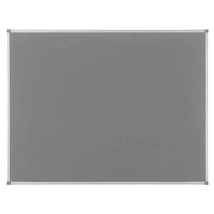 Image of Nobo Classic 1800x1200mm Felt Noticeboard Grey with Aluminium Frame and Wall Fixing Kit