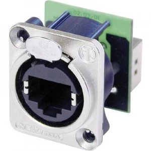 Image of Neutrik NE8FDP NE8FDP RJ45 Data Connector EtherCon D Series 8P8C RJ45 Socket, straight Nickel