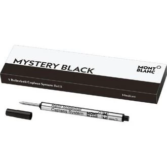 Image of Mont Blanc - 1 Rollerball Capless System Refill (m) Mystery Black - Rollerball Refill - Black