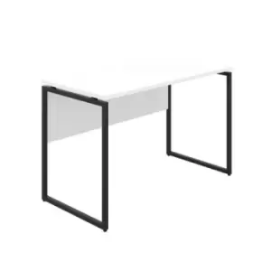 Image of Jemini Soho Square Leg Desk 1200x600x770mm White/Black Leg KF90770