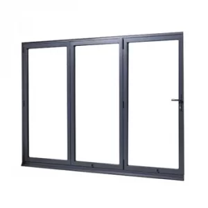 Image of LPD AluVu External Folding Sliding Door Set 2400mm 3+0 Configuration Grey Right Handed