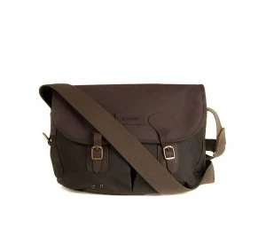 Image of Barbour Mens Wax Leather Terras Bag - Olive