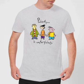 Image of Ed, Edd n Eddy Puberty Is Unforgiving Mens T-Shirt - Grey - XXL