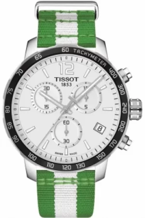 Image of Mens Tissot Quickster NBA Boston Celtics Special Edition Chronograph Watch T0954171703717