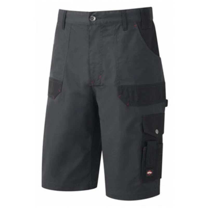 Image of Lee Cooper Workwear Lee Cooper Workwear Men Multi Pocket Cargo Shorts in Grey Size: 30R Grey 30R Male 5050217249223