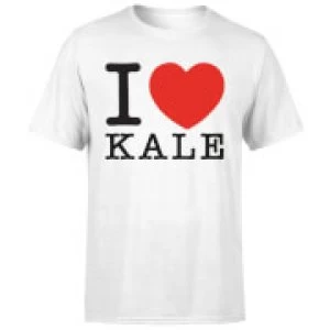 Image of I Heart Kale Mens T-Shirt - White - 4XL