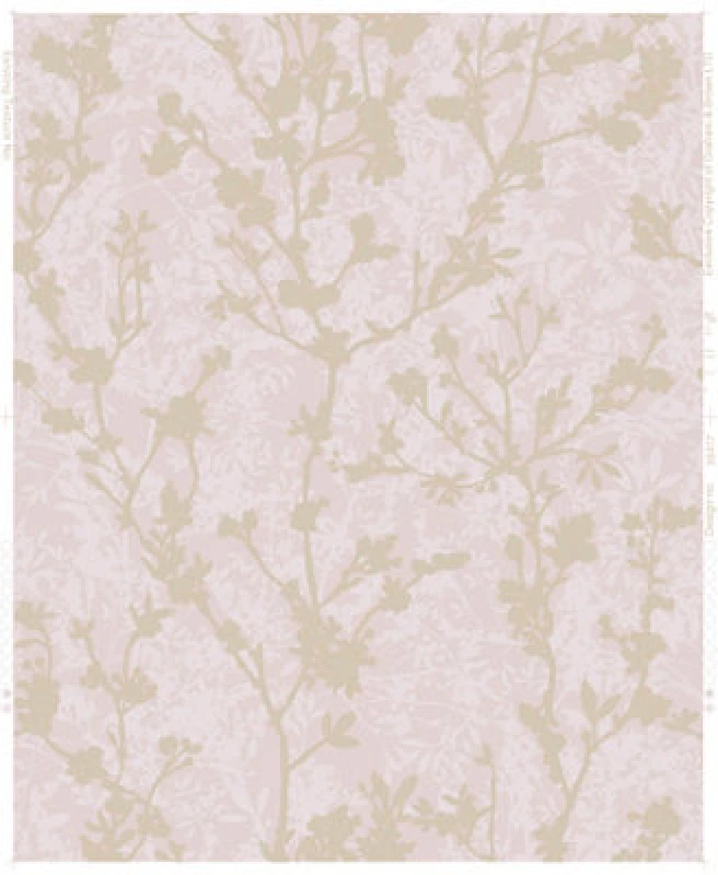Image of Boutique Silhouette Sprig Pink & Rose Gold, Pink 106307