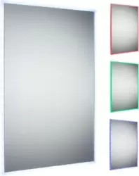 Image of LED RGB Bathroom Illuminated Mirror, 230V IP44 18W