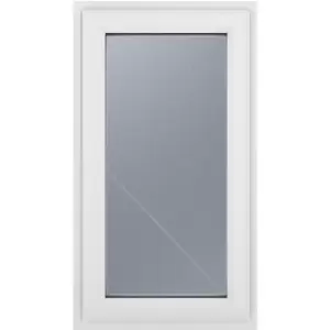 Image of Crystal Casement uPVC Window Right Hand Opening 610mm x 965mm Obscure Double Glazing in White