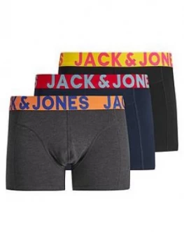 Image of Jack & Jones Jacrazy Solid Trunks 3 Pack - Multi