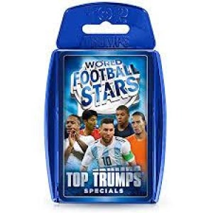 Image of World Football Stars Blue Top Trumps Quiz Card Game