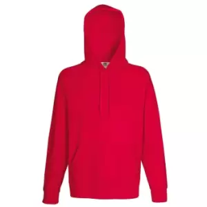 Image of Fruit Of The Loom Mens Lightweight Hooded Sweatshirt / Hoodie (240 GSM) (XL) (Red)