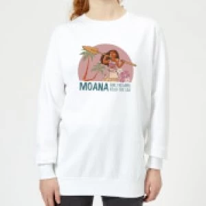 Image of Moana Read The Sea Womens Sweatshirt - White - XXL