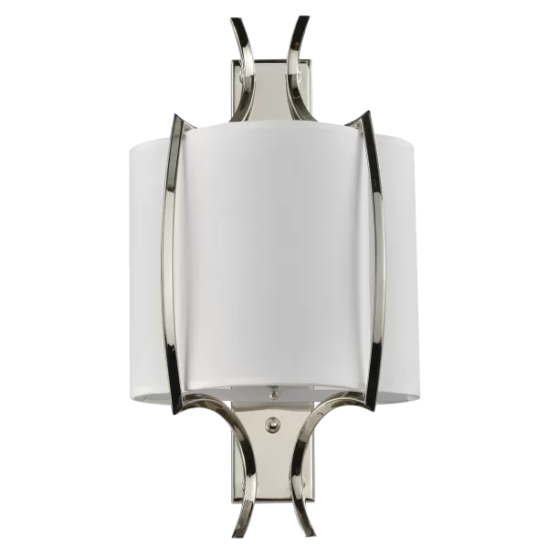Image of Faro Wall Lamp With Shade Nickel, E14