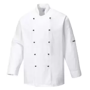 Image of Portwest Unisex Somerset Chefs Jacket White 3XL
