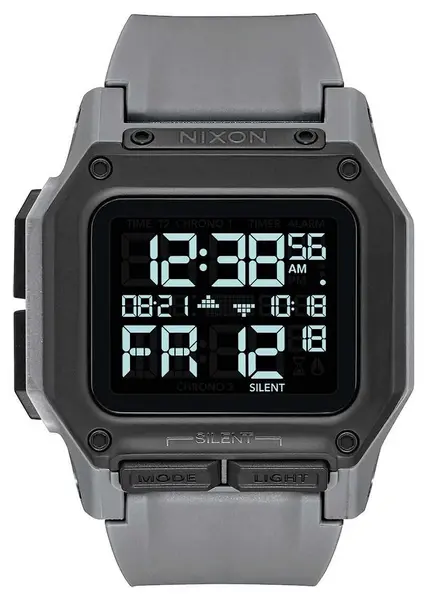 Image of Nixon A1180-632-00 Regulus All Gunmetal Digital Grey Watch