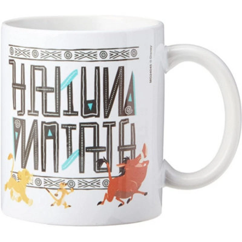 Image of The Lion King Hakuna Matata Mug Off White unisex
