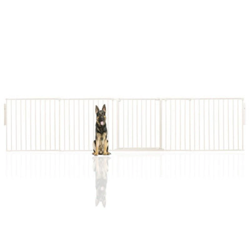 Image of Bettacare Premium Multi Panel Flexible Pet Barrier, Up To 344Cm Wide, White, 70Cm High