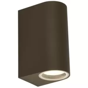 Image of Searchlight Lighting - Searchlight Eiffel LED Outdoor & Porch (GU10 led) IP44 Wall Light 2 Light Rust Brown IP44