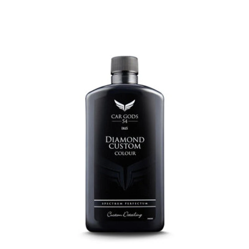 Image of Car Gods Iris Black Polish Wax Colour Restorer 500Ml With Wax Applicator Pad