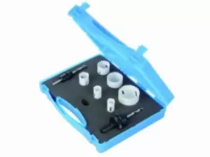 Image of Silverline 273220 Electricians Bi-Metal Holesaw Kit 9pce 18 - 51mm Dia