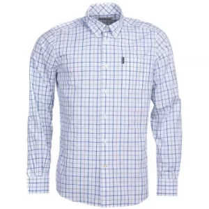 Image of Barbour Mens Tattersall 13 Tailored Shirt Sandstone XXL