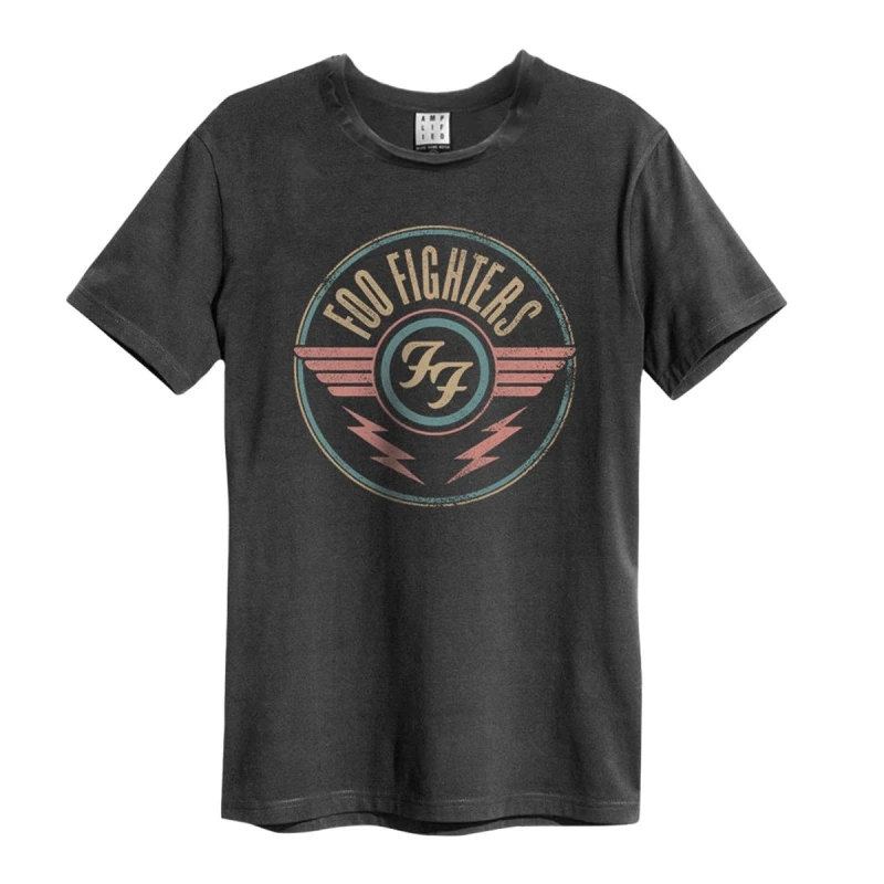 Image of Amplified Amplified Men FF Air Foo Fighters T-Shirt in Charcoal Size: Small Charcoal S Male 5063470028092