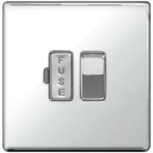 Image of Bg Electrical - bg Chrome 13A Switched Fused Connection Unit - Chrome