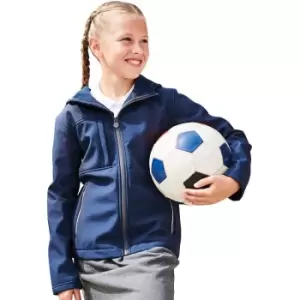 Image of Regatta Boys Octagon Wind Resistant Hooded Softshell Jacket 32' Chest