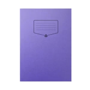 Image of Silvine Recycled Exercise Book Lined with Margin 64 Pages A4 Purple (Pack of 10) EXRE100