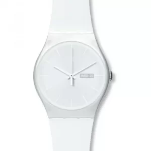 Image of Unisex Swatch White Rebel Watch