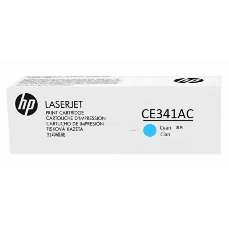 Image of HP CE341AC/651A Toner cartridge cyan Contract. 16K pages ISO/IEC 19798