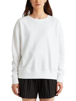 Image of Lauren by Ralph Lauren Kappy Long Sleeve-Knit - White, Size L, Women
