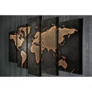 Image of BC049 Multicolor Decorative Canvas Painting (5 Pieces)