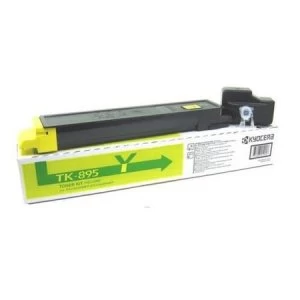 Image of Kyocera TK895Y Yellow Laser Toner Ink Cartridge
