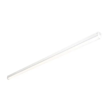 Image of Linear Pro Integrated LED 6ft Emergency Batten Opal, Gloss White