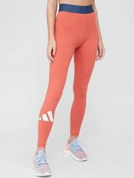Image of Adidas Alphaskin Adilife Leggings - Red
