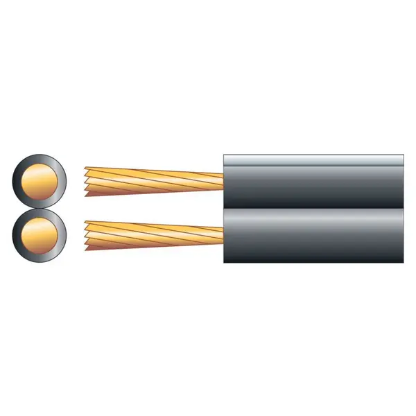 Image of Mercury 100m Black Loudspeaker Cable Home HiFi Stereo Speaker Wire 5 x 10mm 79 Strand AVS-050057