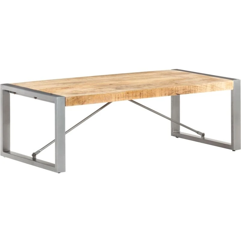 Image of VIDAXL Coffee Table 120x60x40cm Rough Mango Wood Vidaxl 8720286064023