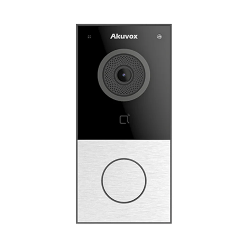 Image of Akuvox E12W doorbell kit Black. Grey