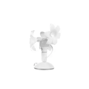 Image of Clara Flower Glass Table Lamp, White