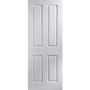 Image of 4 Panel Primed Woodgrain Internal Door H1981mm W838mm